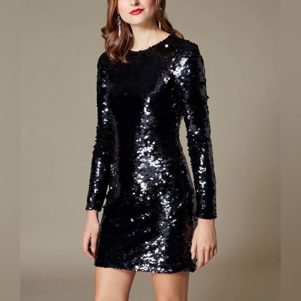 Karen Millen Black Sequin Dress